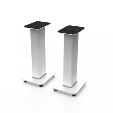 Kanto SX22W 22" Tall Fillable Speaker Stands with Isolation Feet - Pair, White